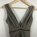 NWT Ted Baker Starza Pointelle khaki deep V Plunge neckline one piece swimsuit 8