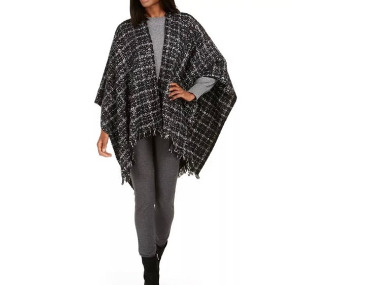 michael kors tartan cape