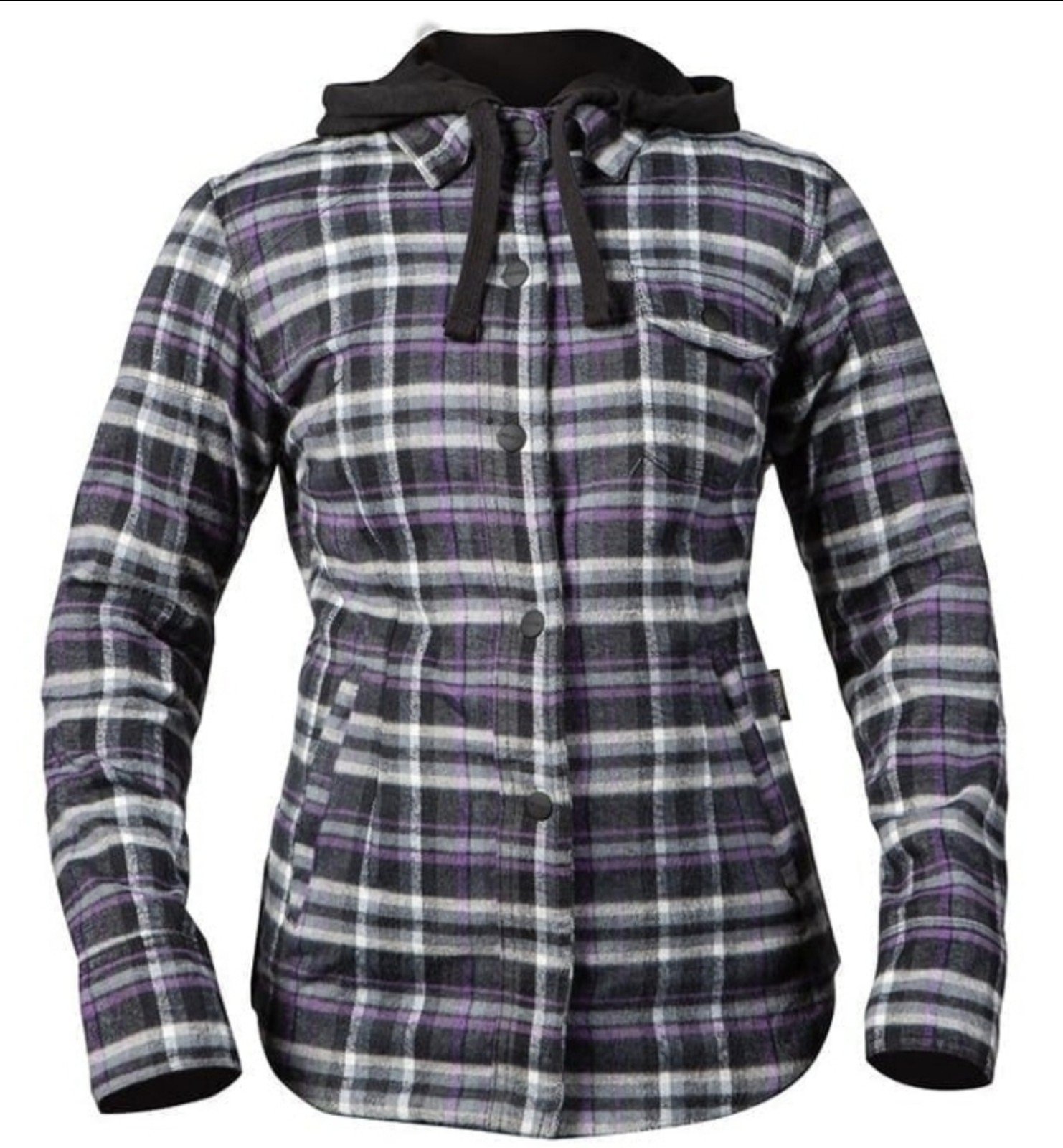 Women's Street & Steel Mission Flannel Moto Protective Hoody - L