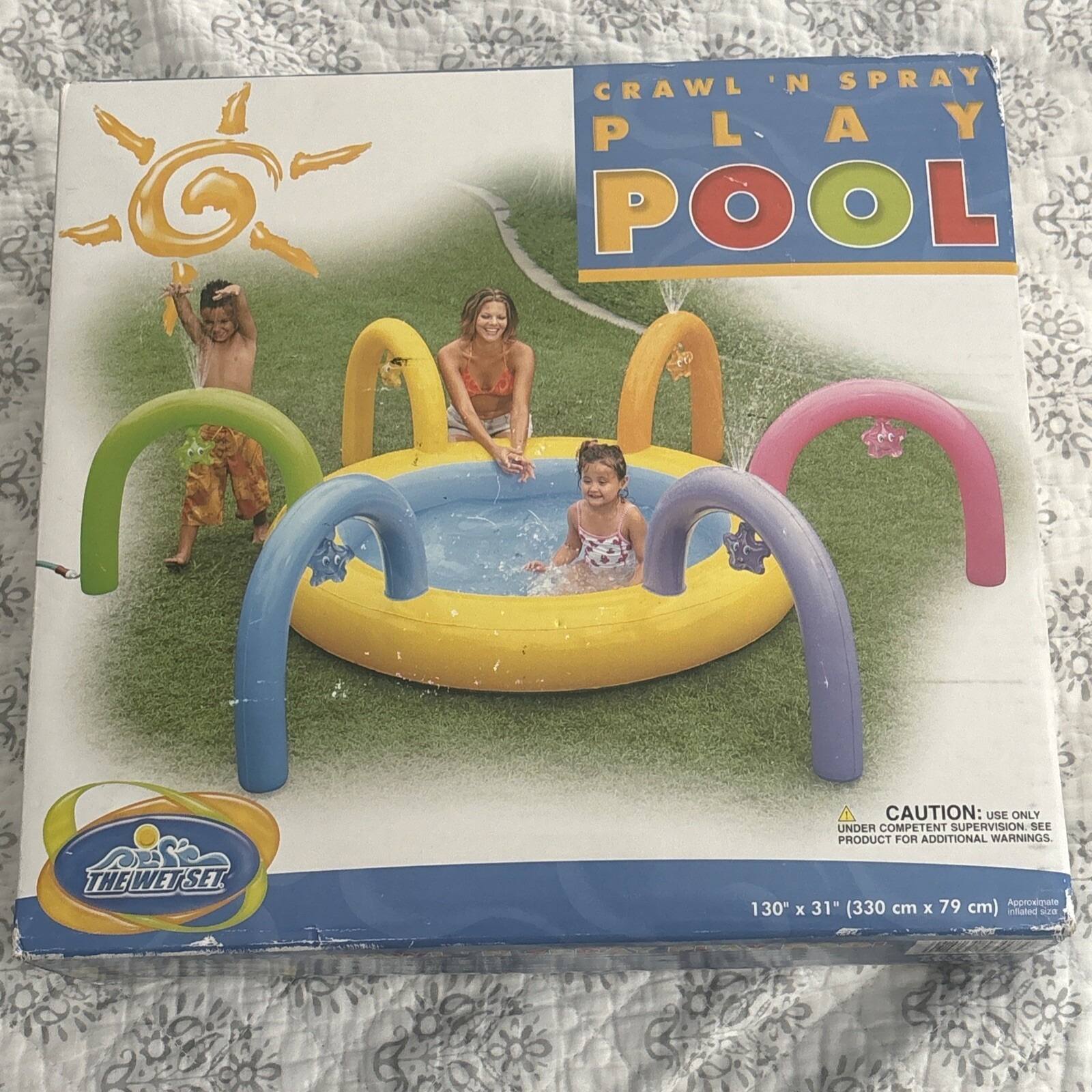VTG 2003 Intex Wet Set Crawl N' Spray Play Pool Inflatable 130 x 31 Rare SEALED