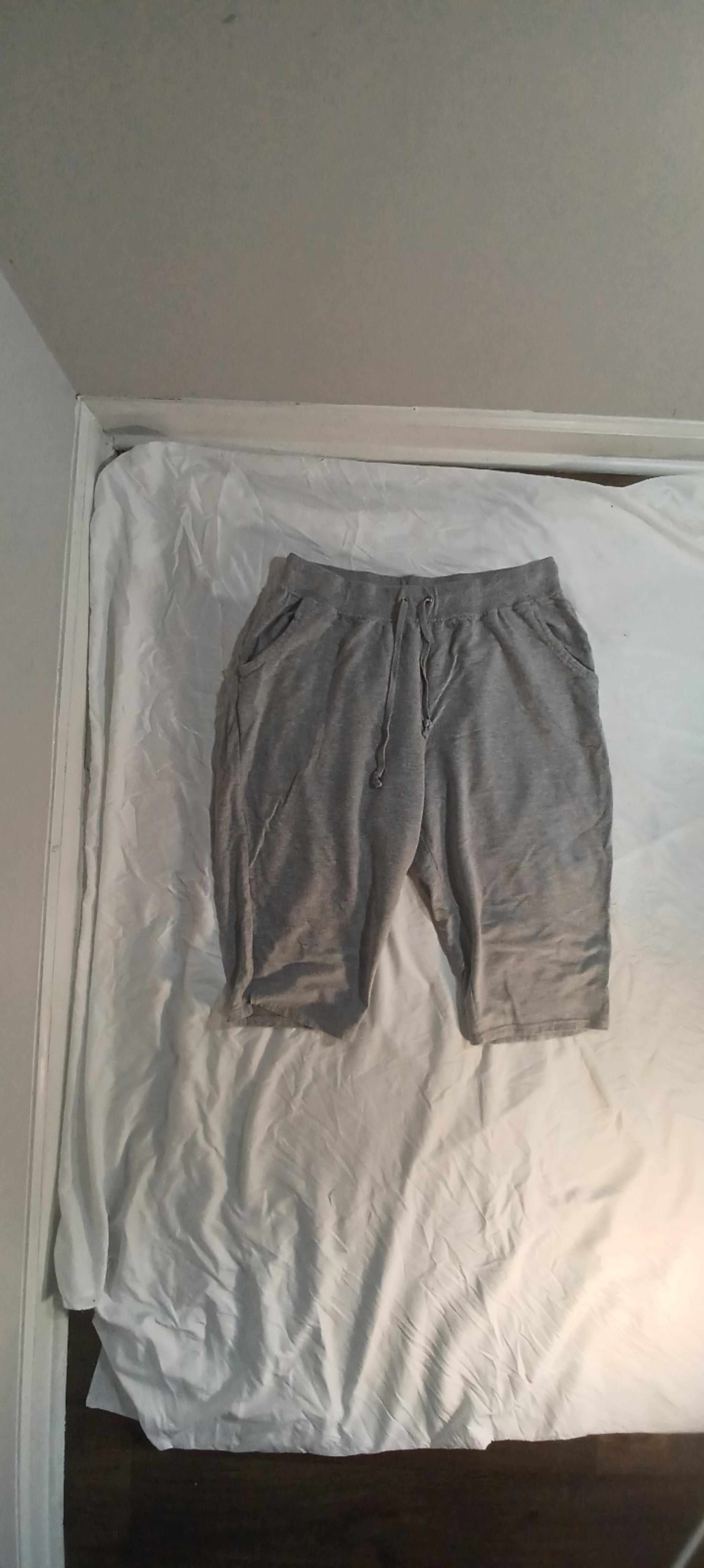 Just My Size. Gray Women's shorts. Plus Size 3X