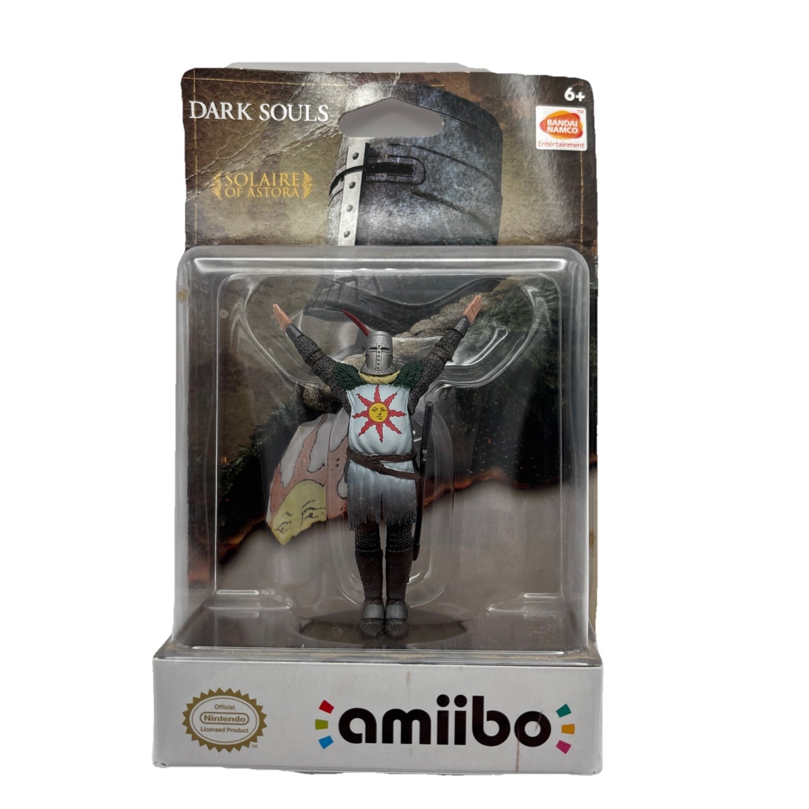 BANDAI NAMCO Dark Souls Solaire of Astora Amiibo Figure New Unopened
