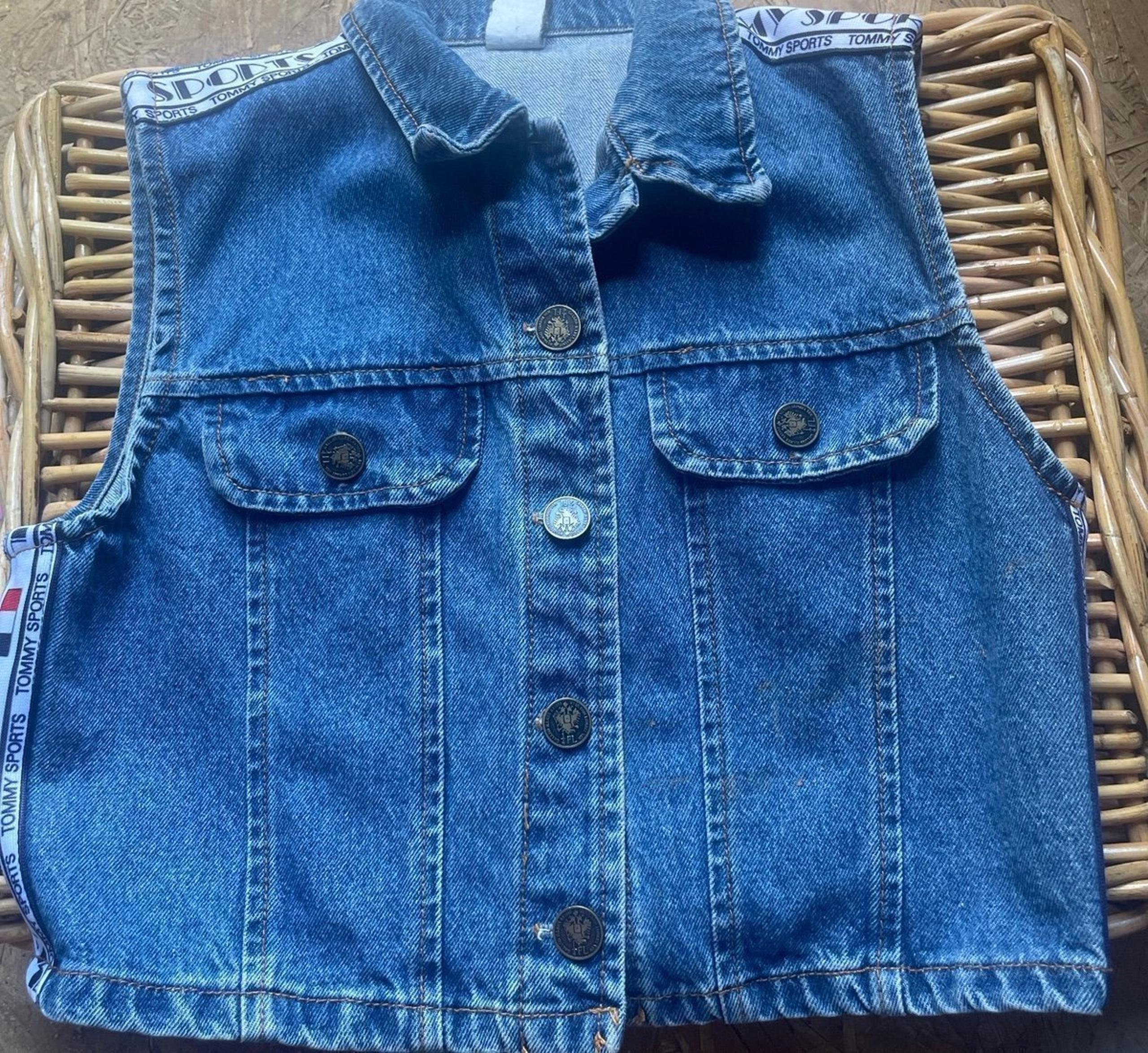 Womens Denim Vest By Tommy Sports