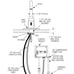 Sloan SF2250-4-1.0GPM Gooseneck Faucet Chrome Plated Sensor Activated Battery