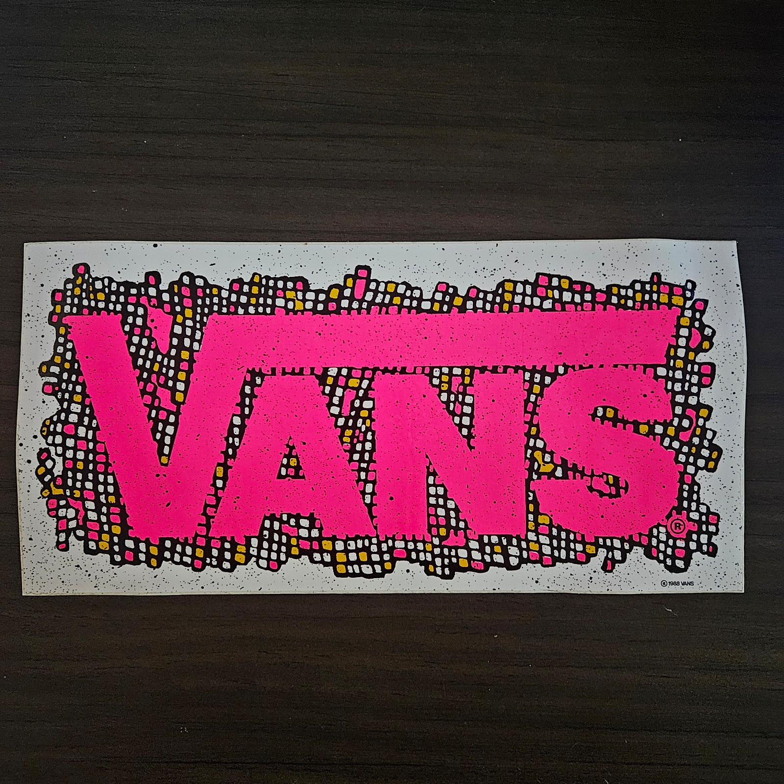 Vintage 1988 Vans Sticker