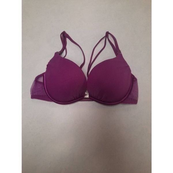 Victoria's Secret Size 34C Purple Push Up Bra