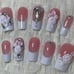 White Rose French Press On Nails