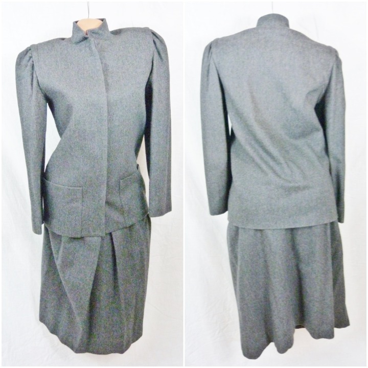 Jones New York Size 8 Wool Skirt Suit