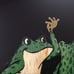 Couroc Serving Tray with 4 Dancing Frogs