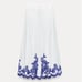 Zara NWT Embroidered Skirt size L