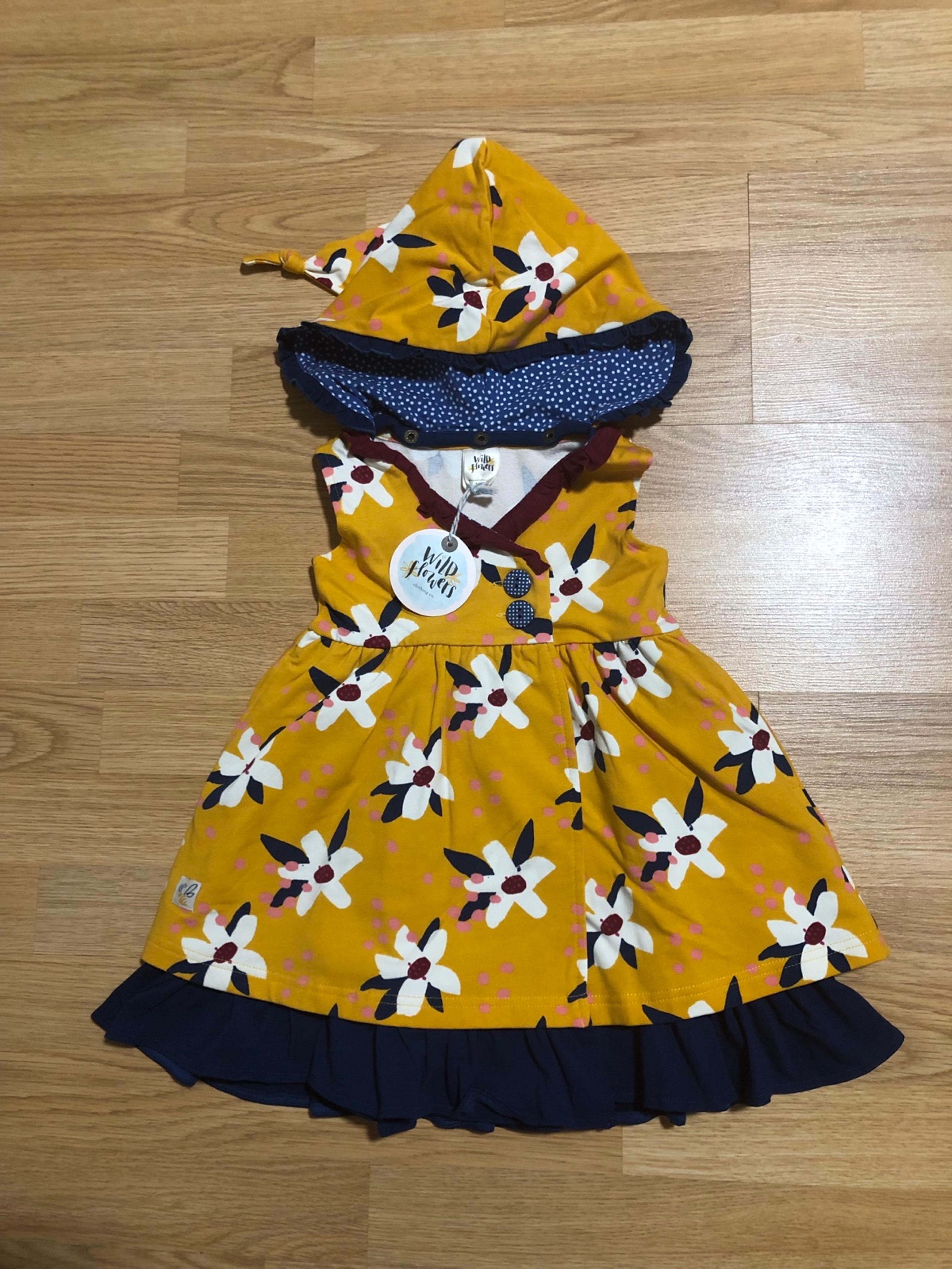 New “Wildflower” dress with removable hood size 2 with tag