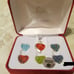 Sterling Silver Changeable Heart Necklace 18 inch Sterling silver chain.