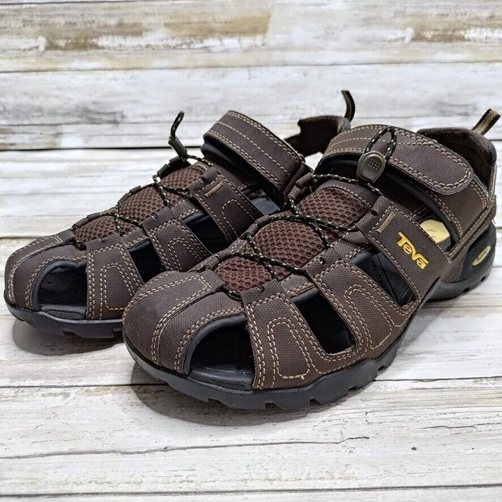Teva Men's Kitling Fisherman Water Sandals Slip On F10013 Quick Lace Size 10