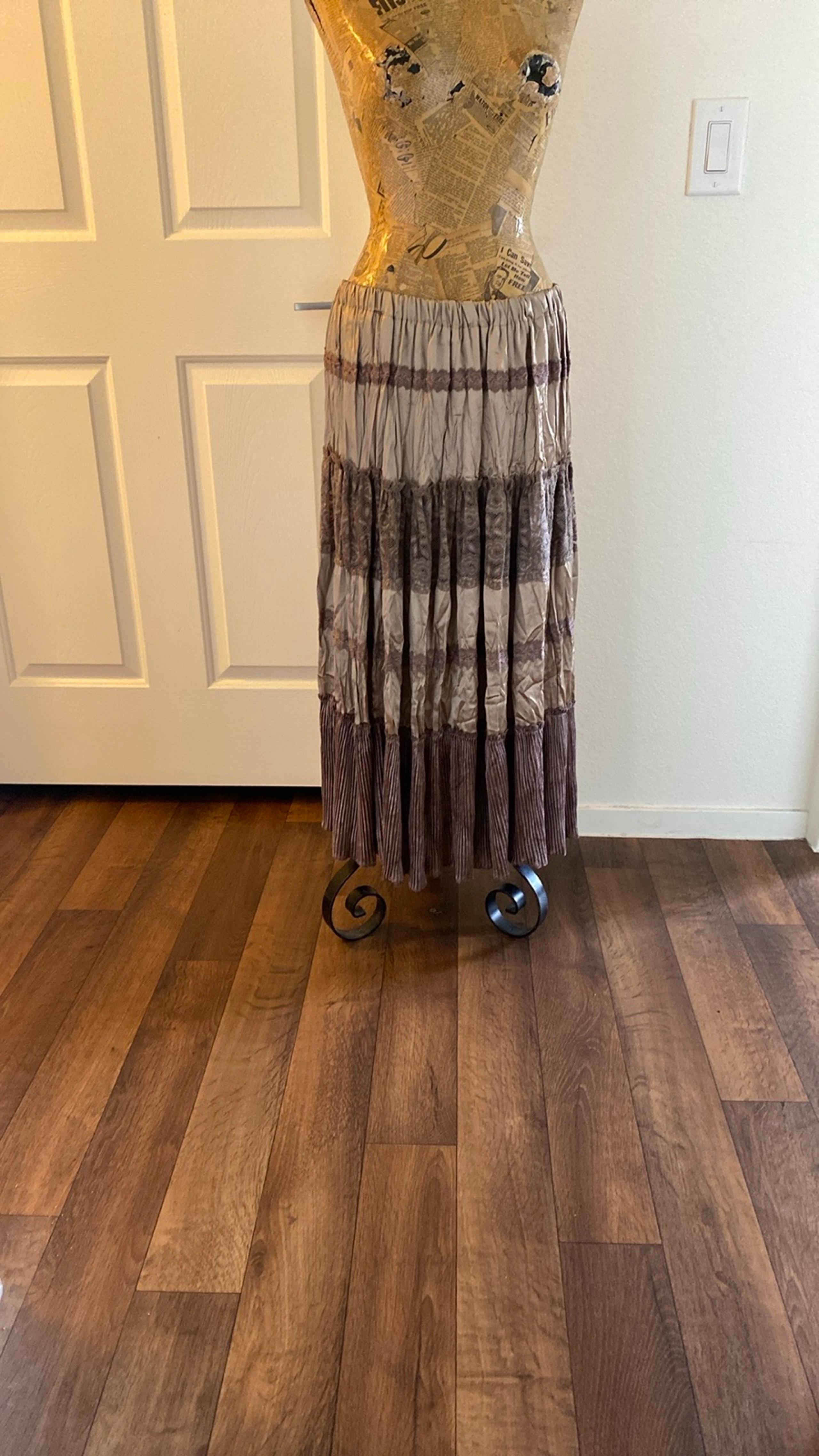 Pretty Angel silk layered tiered skirt NEW lace Whimsygoth fairycore Y2K boho