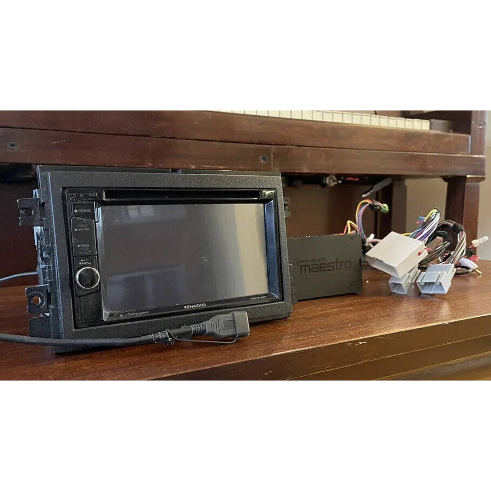 Kenwood DDX375BT Radio / CD / DVD Bluetooth w Maestro Interface Harness For Ford