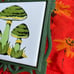 Vintage Mushroom ceramic tile cast iron green toadstool kitchen decor hot plate
