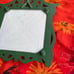 Vintage Mushroom ceramic tile cast iron green toadstool kitchen decor hot plate