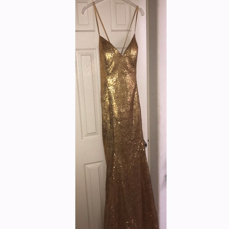 Gold Sequin Gown