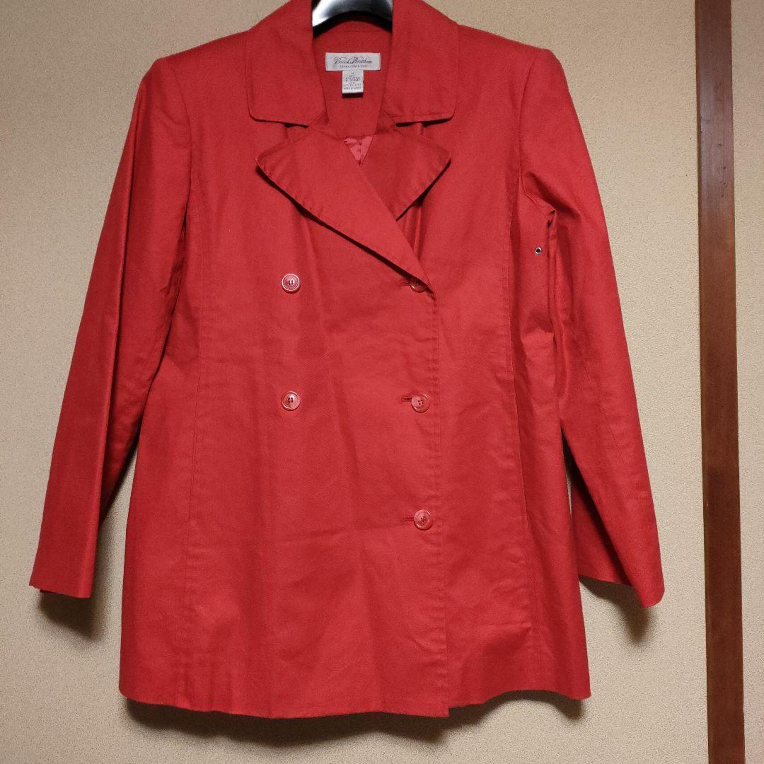 ★Brooks Brothers★ Brooks Brothers Autumn/Spring Peacoat, Red, Size M