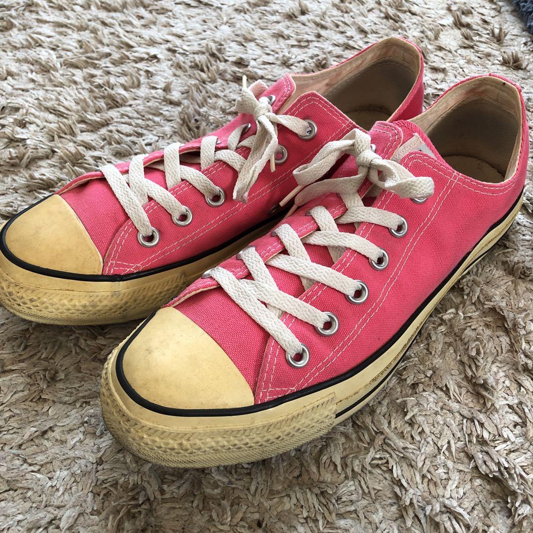90年代 USA CONVERSE 薄ピンク 桜色 コンバース
