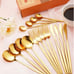 SHEIN Stainless Steel Gold Plated 16pc Silverware