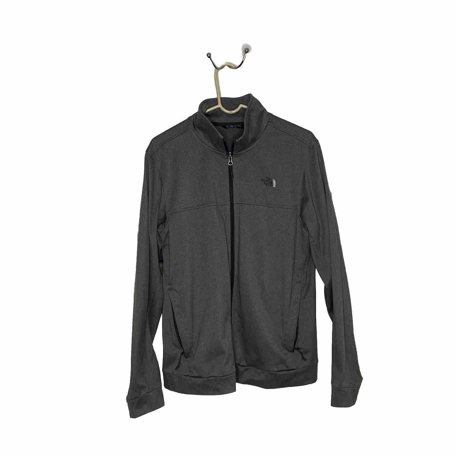 The North Face Heather Grey Full Zip Long Sleeve Jacket Size Medium Mens