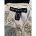 AIDAN MATTOX ~ Ivory Beaded Halter Bodice Black Chiffon Formal Gown Size 6