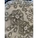AIDAN MATTOX ~ Ivory Beaded Halter Bodice Black Chiffon Formal Gown Size 6