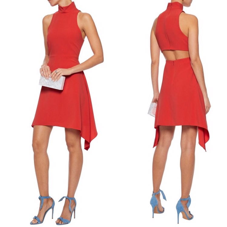 Cinq A Sept Cutout Crepe Dress Size 6
