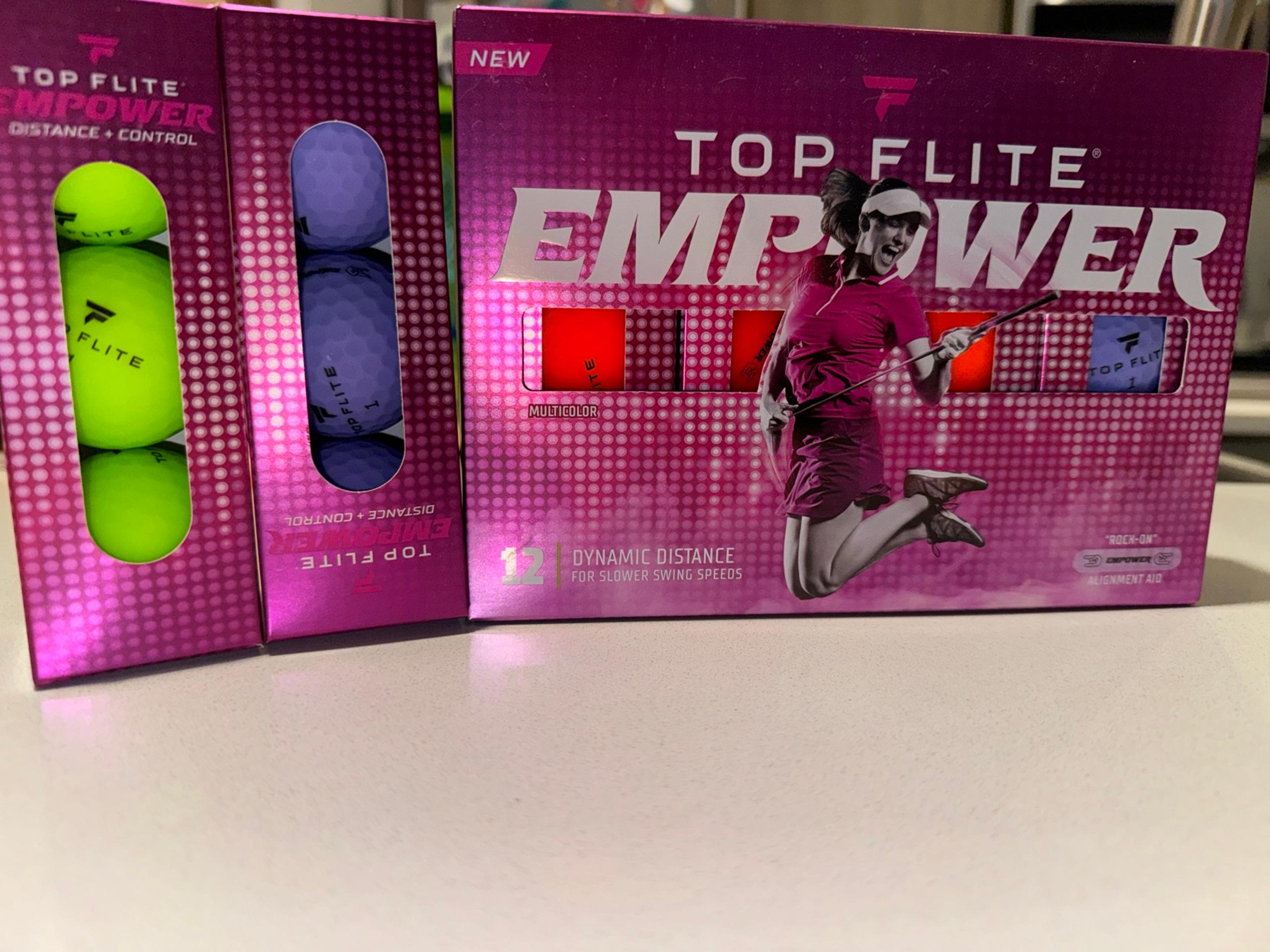 Top Flite empower distance + control golf balls