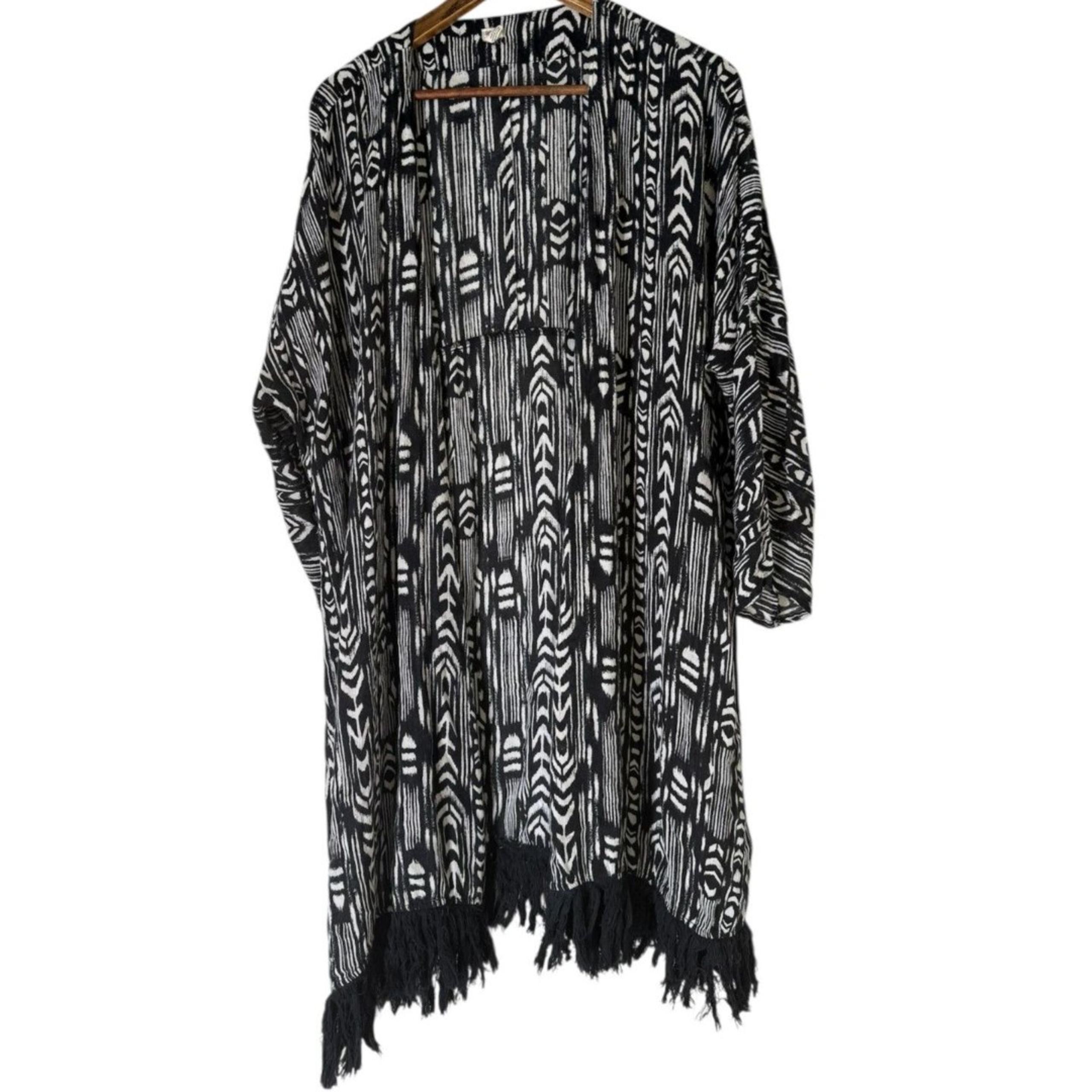 Roxy Midi Length Summer Cardigan Womens Sz M Swim Cover Lightweight Topper Boho