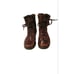 UGG Kesey Brown Leather Shearling Combat Boot 1005264 Women Size 7 Waterproof