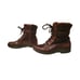 UGG Kesey Brown Leather Shearling Combat Boot 1005264 Women Size 7 Waterproof