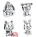 Winnie the Pooh and Friends Bundle Silver charm bead S925 fit Pandora bracelet