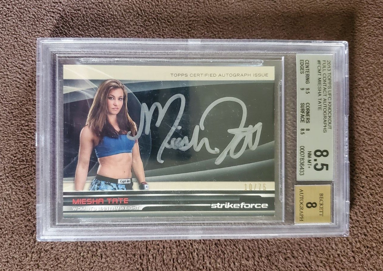 UFC Miesha Tate Full Contact Auto Graded