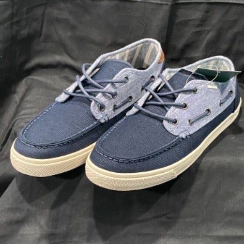 TOMS MENS DORADO BOAT SHOES - NAVY BLUE