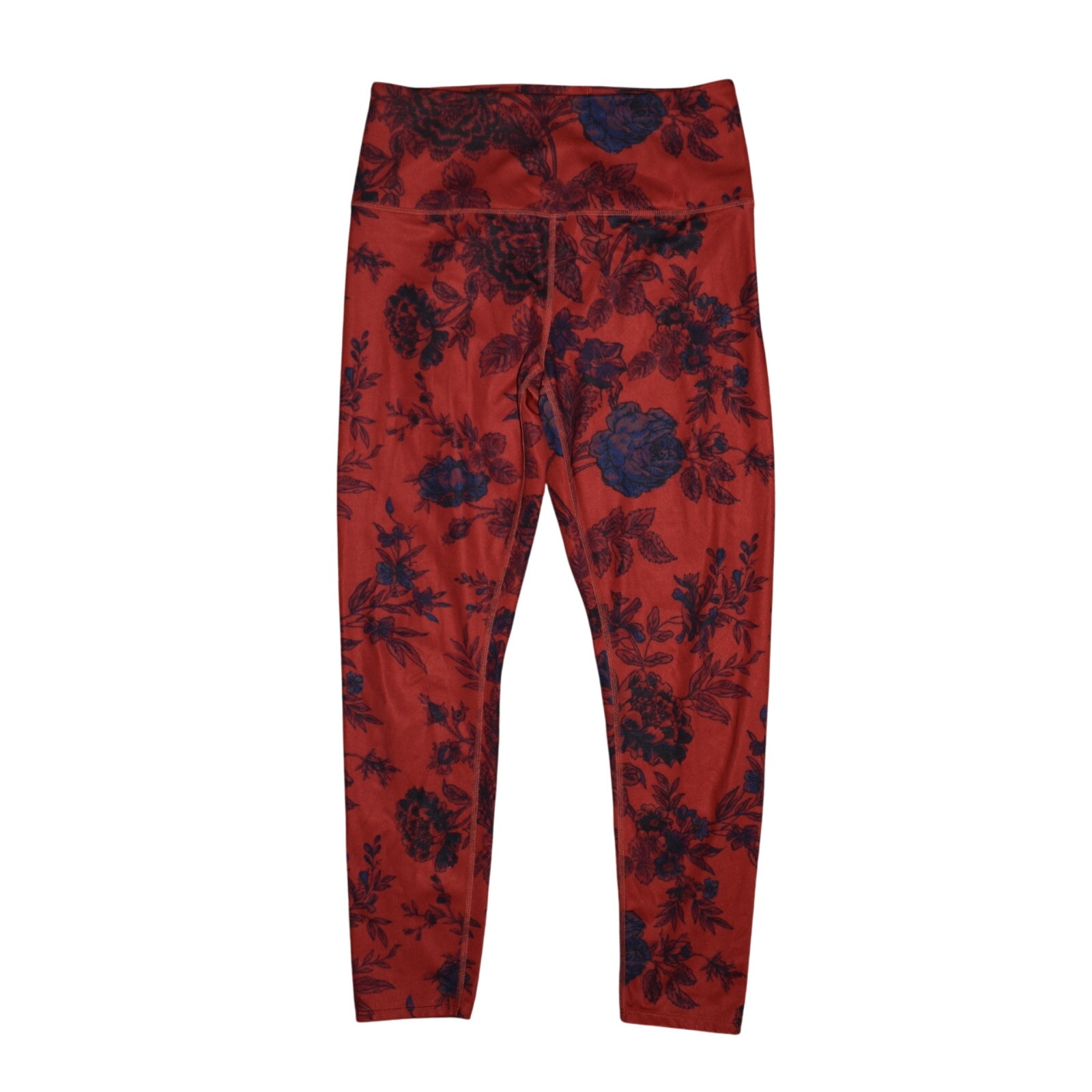 FREE PEOPLE MOVEMENT 78 Ashford Lose Control Cropped Legging Red Combo Medium