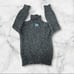 D&G Dolce & Gabbana Italian Thick Chunky Black Grey Marled Turtleneck XL Sweater