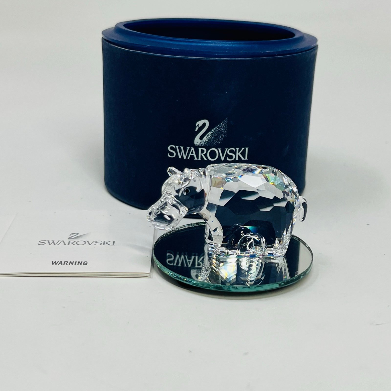 Swarovski Crystal Zodiac Hippopotamus Figurine 622940 Artist Signed