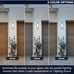 LUXRITE LED Outdoor Wall Light, 15.75in Modern Outdoor Wall Sconce, 3CCT 3000K 4