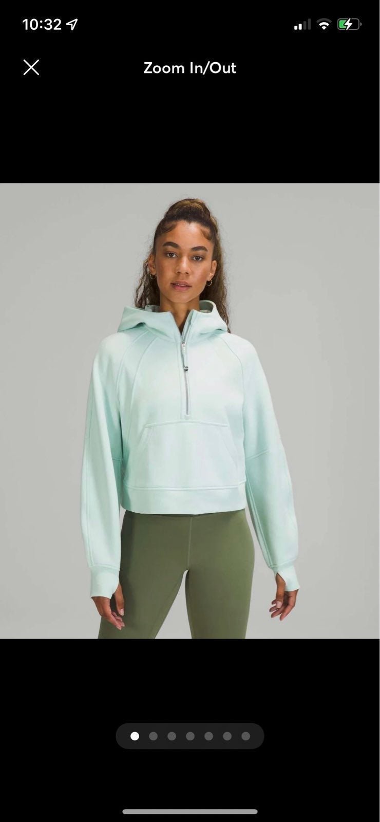 Lululemon oversized scuba - detail