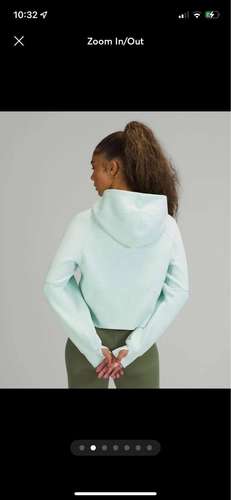 Lululemon oversized scuba - detail