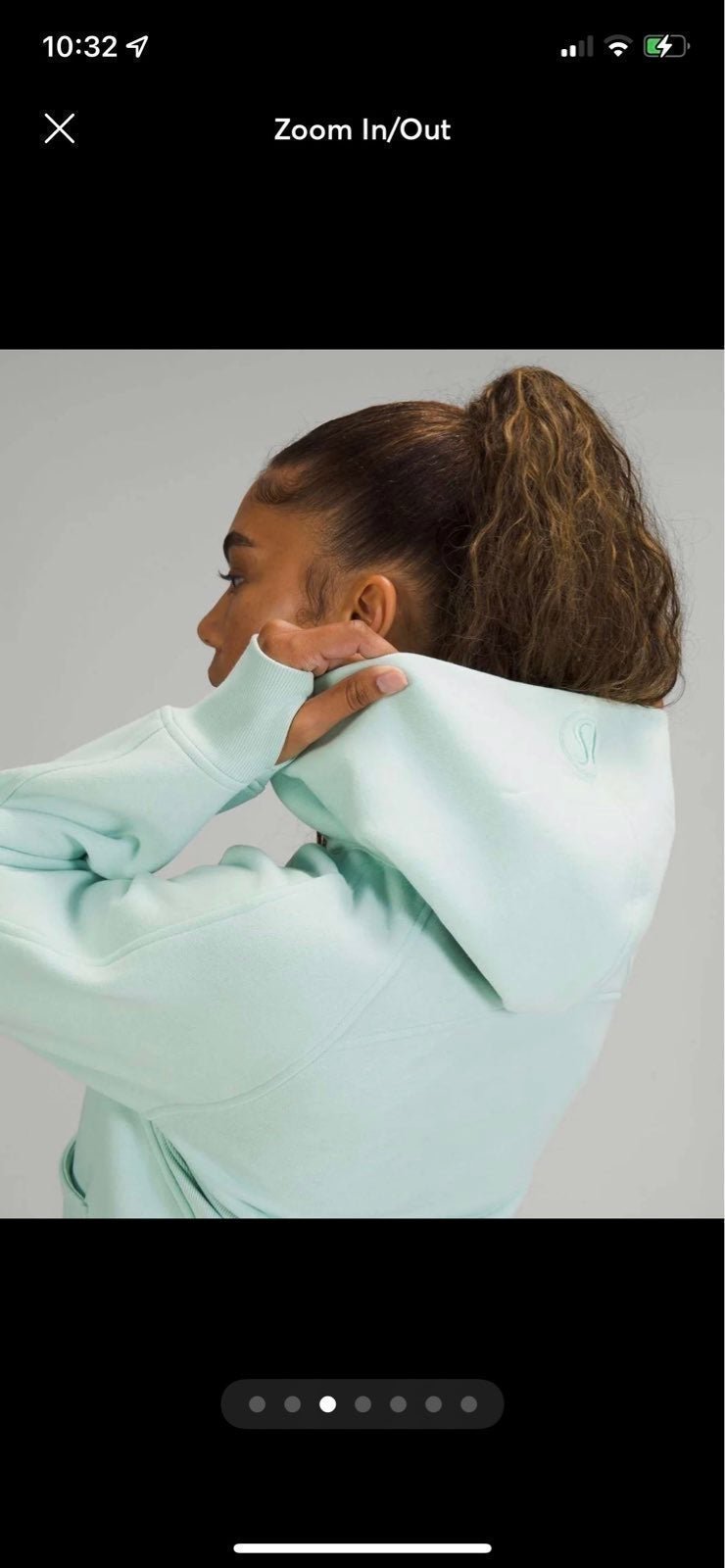 Lululemon oversized scuba - detail
