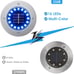 Solar Lights Outdoor with 16 LEDs, 8 Pack Bright Multi-Color