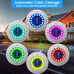 Solar Lights Outdoor with 16 LEDs, 8 Pack Bright Multi-Color