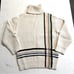 Tory Sport 100% Wool Stripe Turtle Neck Sweater Size Medium