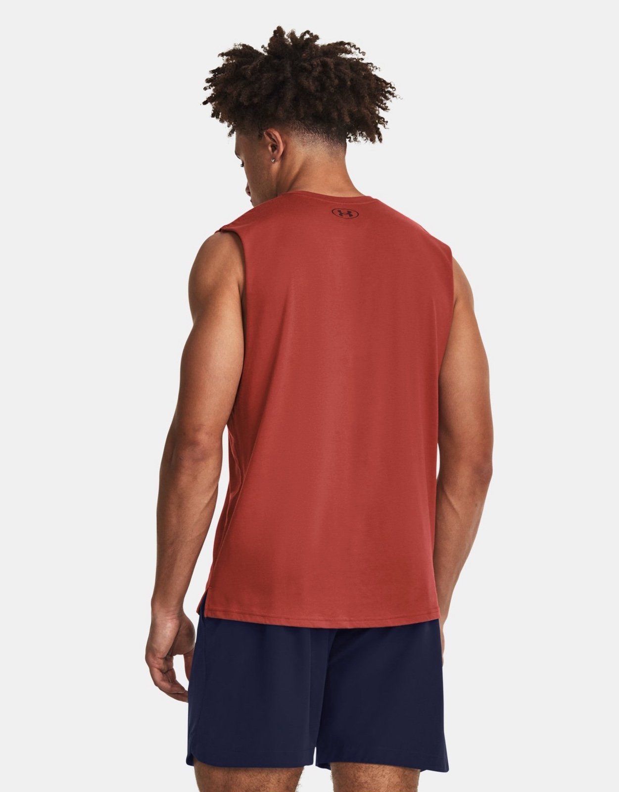 Men's Project Rock Show Me Sweat Tank Workout Shirt Red/Maroon Under Armour XL