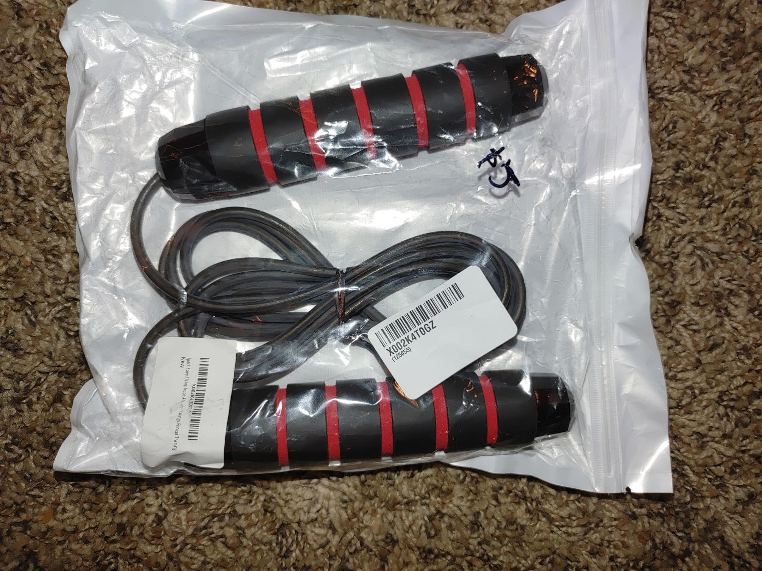 DEGOL Skipping Rope with Ball Bearings Rapid Speed Jump Rope Cable and 6” Memory