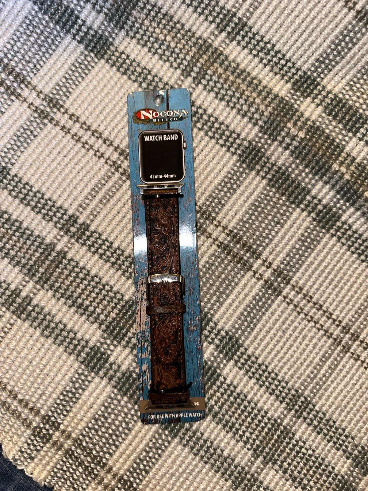 Tooled Leather Applewatch Band 42-44mm