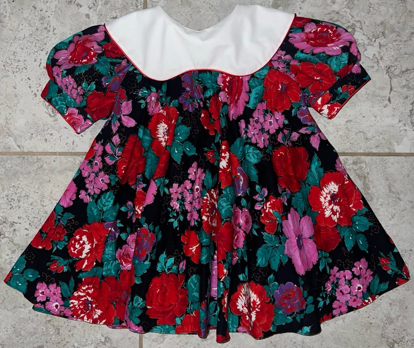 Where’s Alice Girl’s Vintage 1980’s Floral Dress
